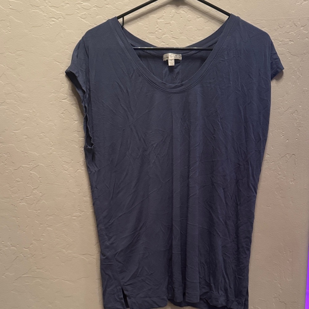 Nine Britton Deep Blue Short Sleeve Top / R24